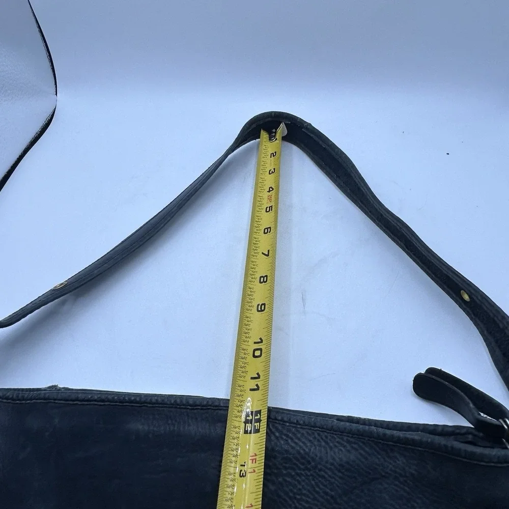 John Varvatos Canvas Tote‎ Lightweight Laptop Messenger Bag Vegan Leather Trim